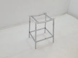 Jovani Acrylic Backless Counter Height Bar Stools Clear and Chrome (Set of 2) by Coaster at Eve Furniture