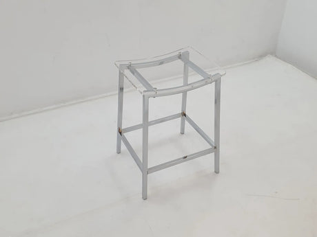 Jovani Acrylic Backless Counter Height Bar Stools Clear and Chrome (Set of 2) by Coaster at Eve Furniture