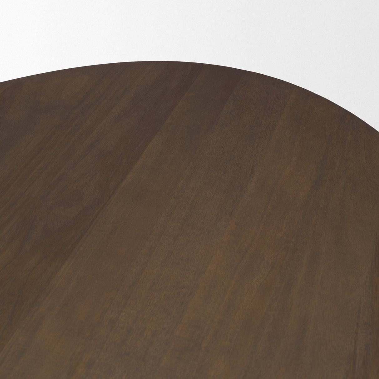 Jovani Solid Dark Brown Mango Wood Oval Dining Table by Mercana at Eve Furniture
