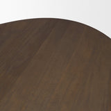 Jovani Solid Dark Brown Mango Wood Oval Dining Table by Mercana at Eve Furniture