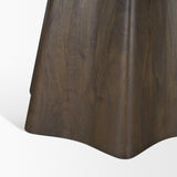 Jovani Solid Dark Brown Mango Wood Round Dining Table by Mercana at Eve Furniture