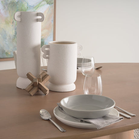 Jovani Solid Light Brown Mango Wood Oval Dining Table by Mercana at Eve Furniture