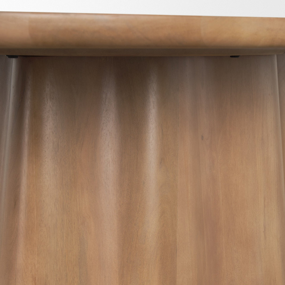 Jovani Solid Light Brown Mango Wood Oval Dining Table by Mercana at Eve Furniture