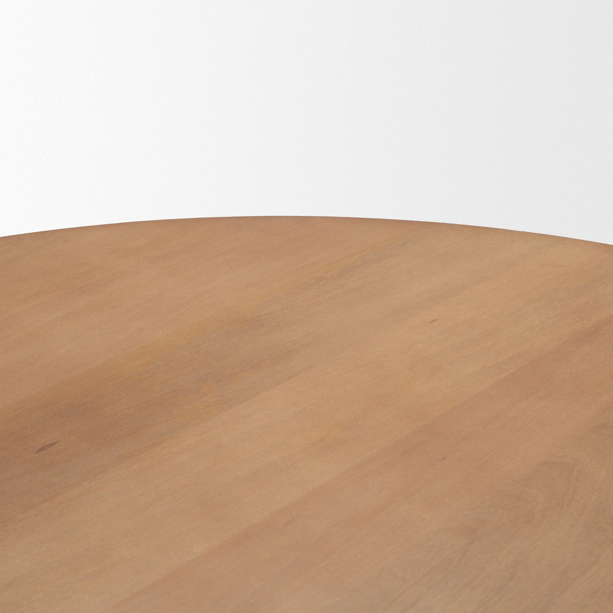Jovani Solid Light Brown Mango Wood Round Dining Table by Mercana at Eve Furniture