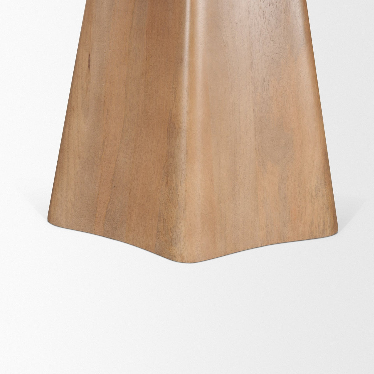 Jovani Solid Light Brown Mango Wood Round Dining Table by Mercana at Eve Furniture