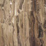 Jovia Brown Mango Wood W/ Cappuccino Marble Round Coffee Table by Mercana at Eve Furniture