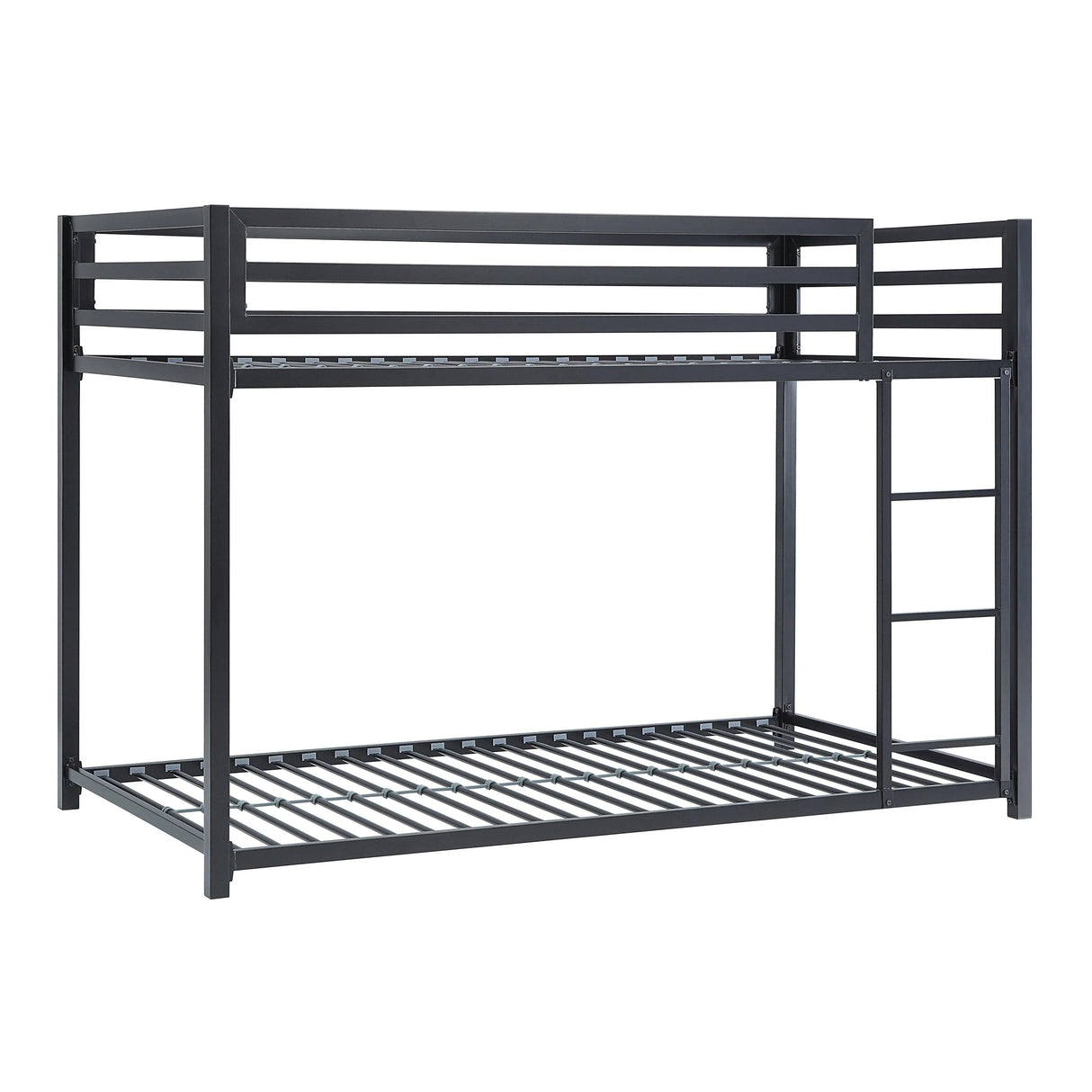 Jovie Black Metal Twin/Twin Bunk Bed by Homelegance at Eve Furniture