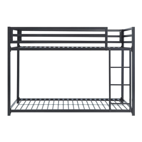 Jovie Black Metal Twin/Twin Bunk Bed by Homelegance at Eve Furniture