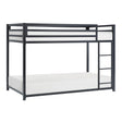 Jovie Black Metal Twin/Twin Bunk Bed by Homelegance at Eve Furniture