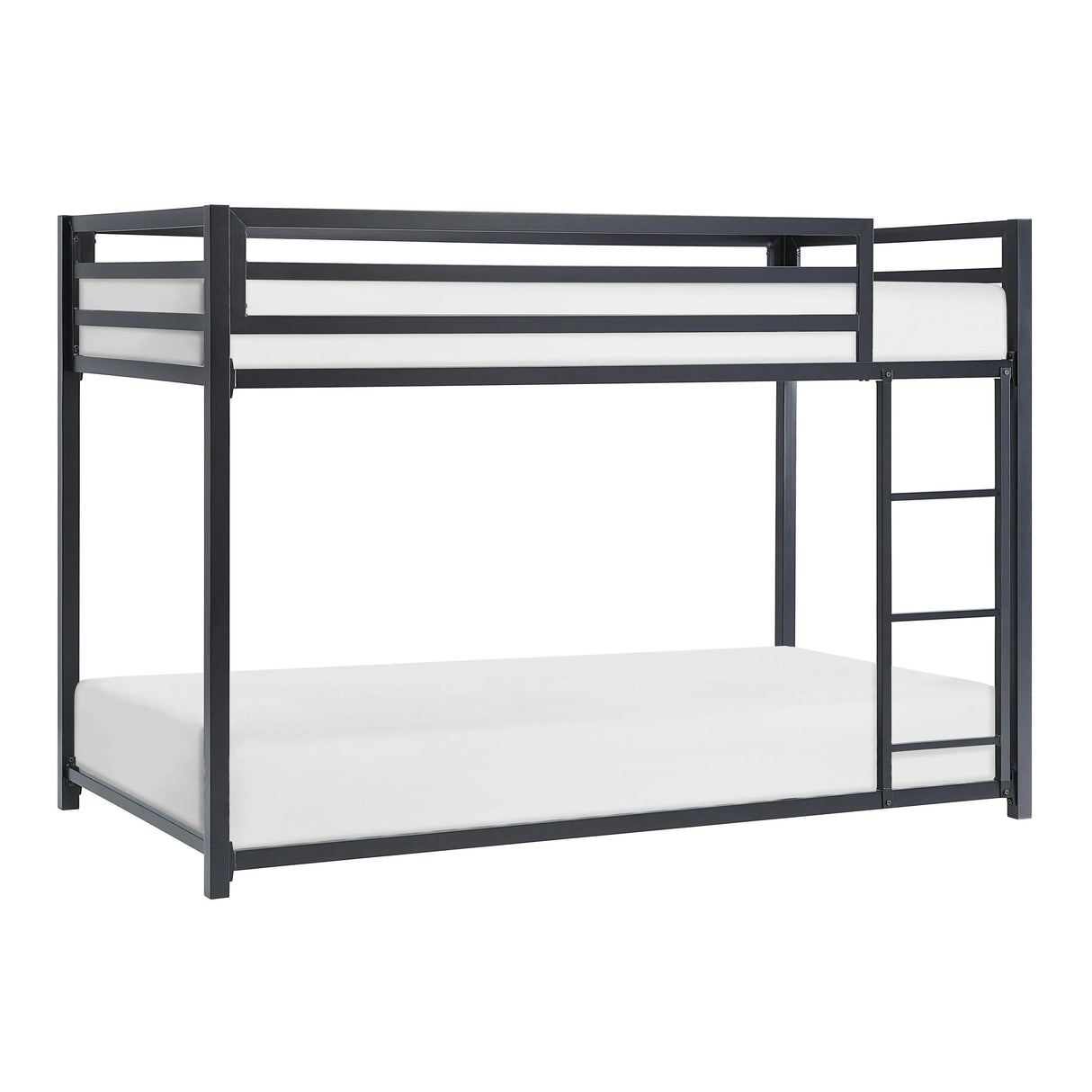 Jovie Black Metal Twin/Twin Bunk Bed by Homelegance at Eve Furniture