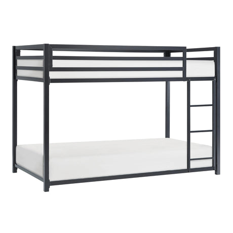 Jovie Black Metal Twin/Twin Bunk Bed by Homelegance at Eve Furniture
