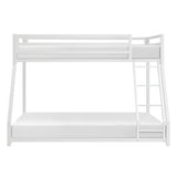 Jovie White Metal Twin/Full Bunk Bed by Homelegance at Eve Furniture