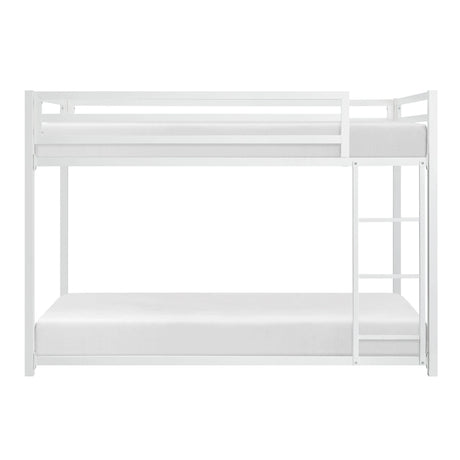 Jovie White Metal Twin/Twin Bunk Bed by Homelegance at Eve Furniture