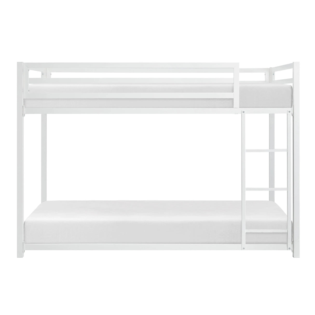 Jovie White Metal Twin/Twin Bunk Bed by Homelegance at Eve Furniture