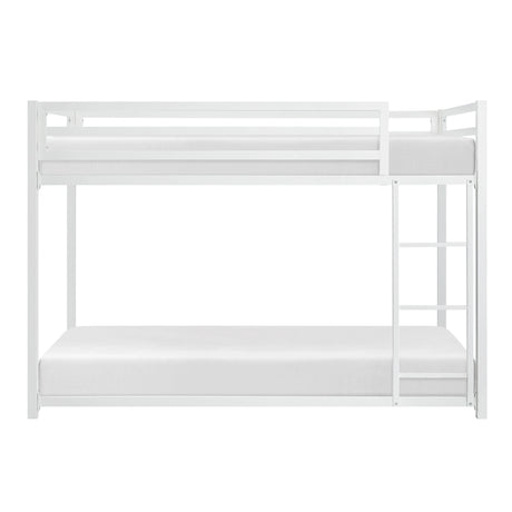 Jovie White Metal Twin/Twin Bunk Bed by Homelegance at Eve Furniture