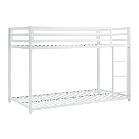 Jovie White Metal Twin/Twin Bunk Bed by Homelegance at Eve Furniture