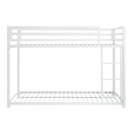 Jovie White Metal Twin/Twin Bunk Bed by Homelegance at Eve Furniture