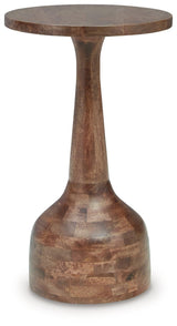 Joville Medium Brown Accent Table by Ashley at Eve Furniture