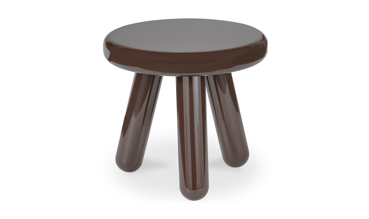 Joy Accent Table Dark Brown Lacquer by Moe's Home at Eve Furniture