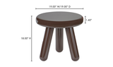 Joy Accent Table Dark Brown Lacquer by Moe's Home at Eve Furniture