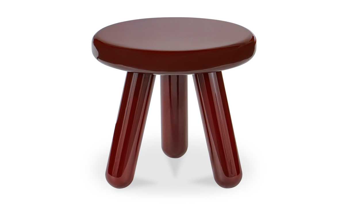 Joy Accent Table Deep Red Lacquer by Moe's Home at Eve Furniture