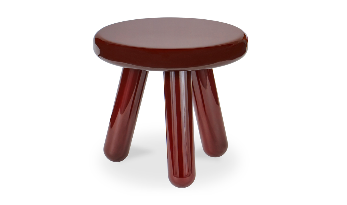 Joy Accent Table Deep Red Lacquer by Moe's Home at Eve Furniture
