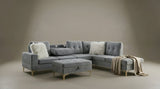 Joy II Grey Velvet Sectional by New Era Innovations at Eve Furniture