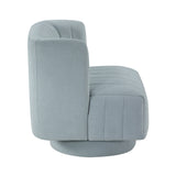Joyce Aqua Blue Swivel Chair by Homelegance at Eve Furniture