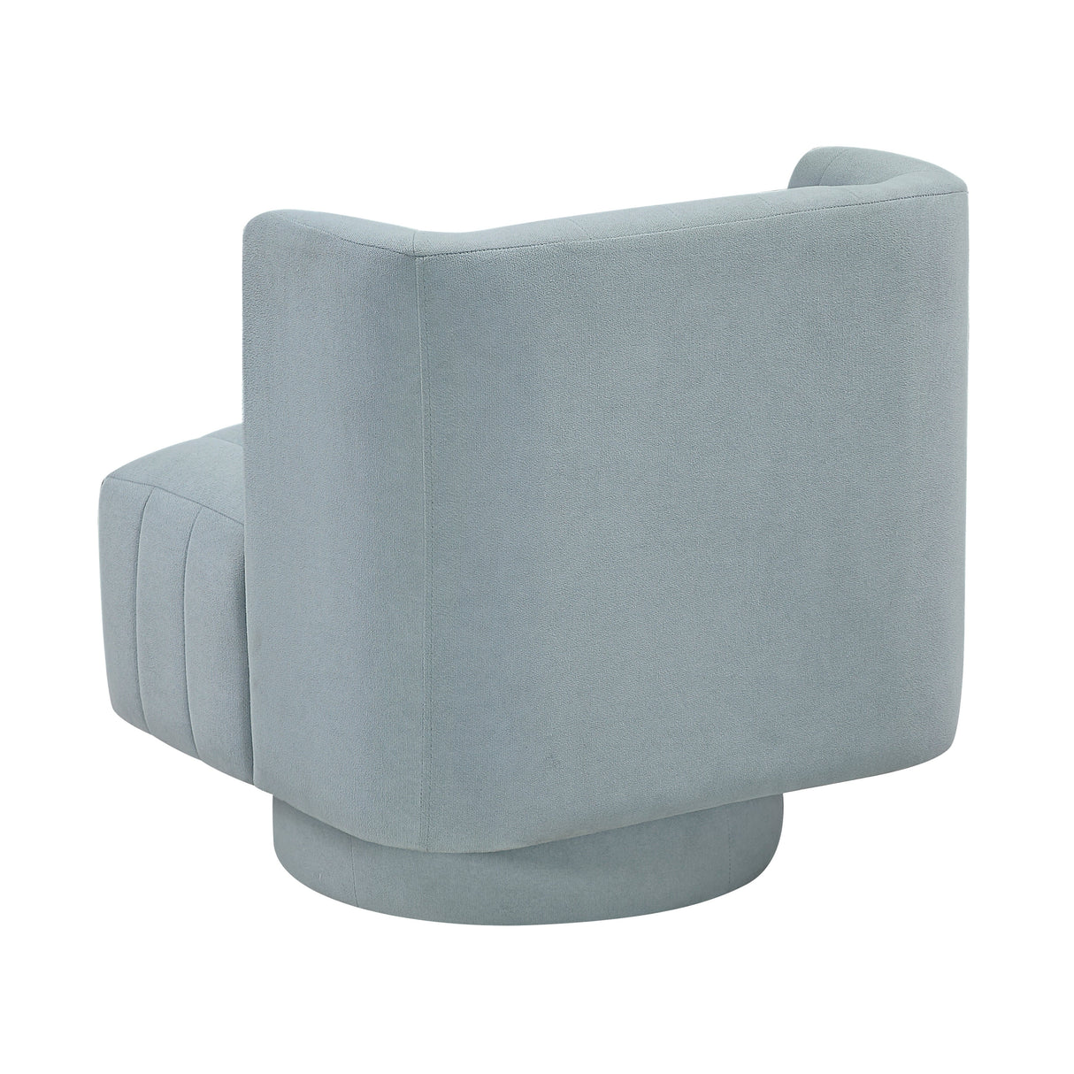 Joyce Aqua Blue Swivel Chair by Homelegance at Eve Furniture