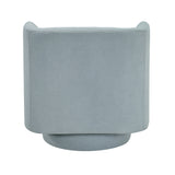 Joyce Aqua Blue Swivel Chair by Homelegance at Eve Furniture