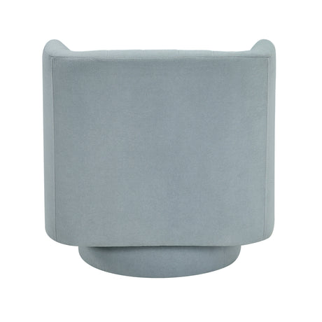 Joyce Aqua Blue Swivel Chair by Homelegance at Eve Furniture