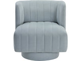 Joyce Aqua Blue Swivel Chair by Homelegance at Eve Furniture