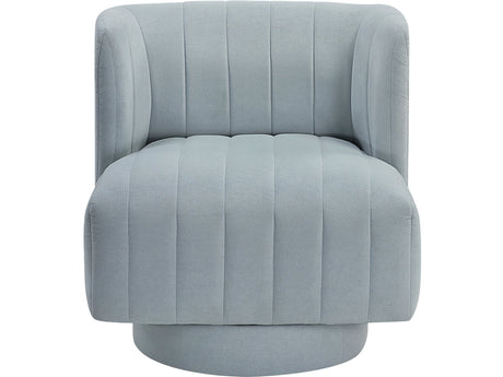 Joyce Aqua Blue Swivel Chair by Homelegance at Eve Furniture