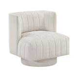 Joyce Beige Swivel Chair by Homelegance at Eve Furniture