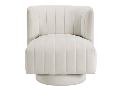 Joyce Beige Swivel Chair by Homelegance at Eve Furniture