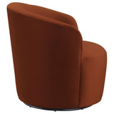 Joyce Burnt Orange Sloped Arms Swivel Chair by Coaster at Eve Furniture