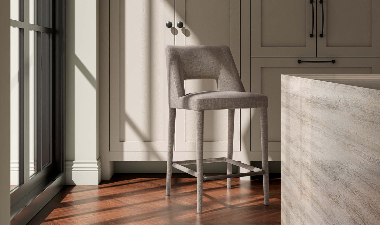 Joyce Counter Stool Light Brown by Moe's Home at Eve Furniture
