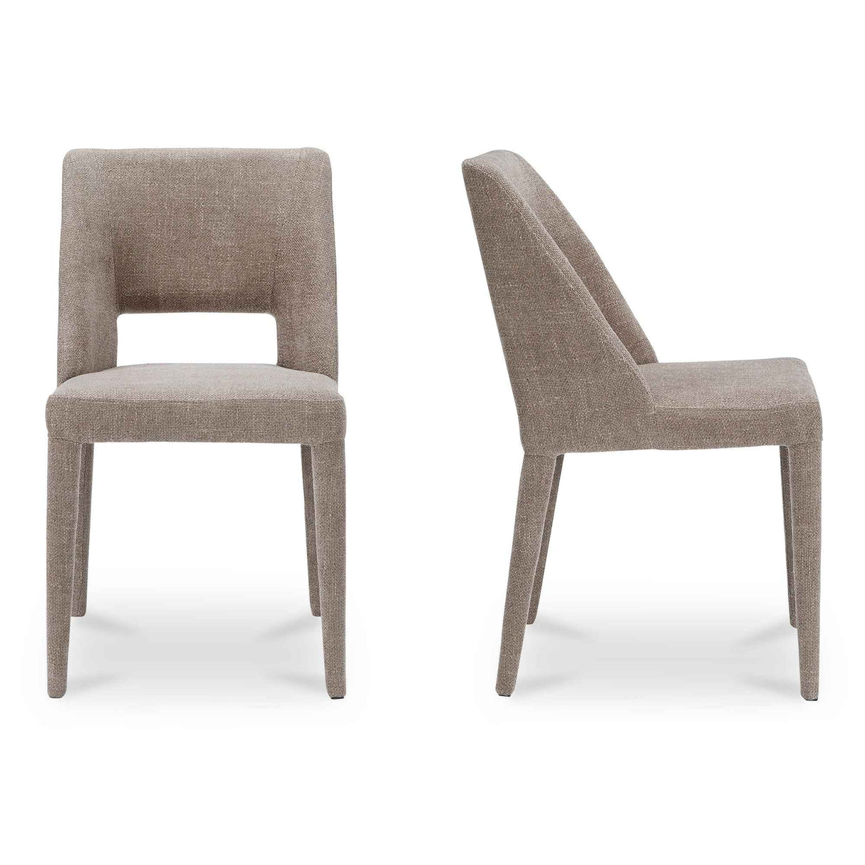 Joyce Light Brown Dining Chair (Set of 2) by Moe's Home at Eve Furniture