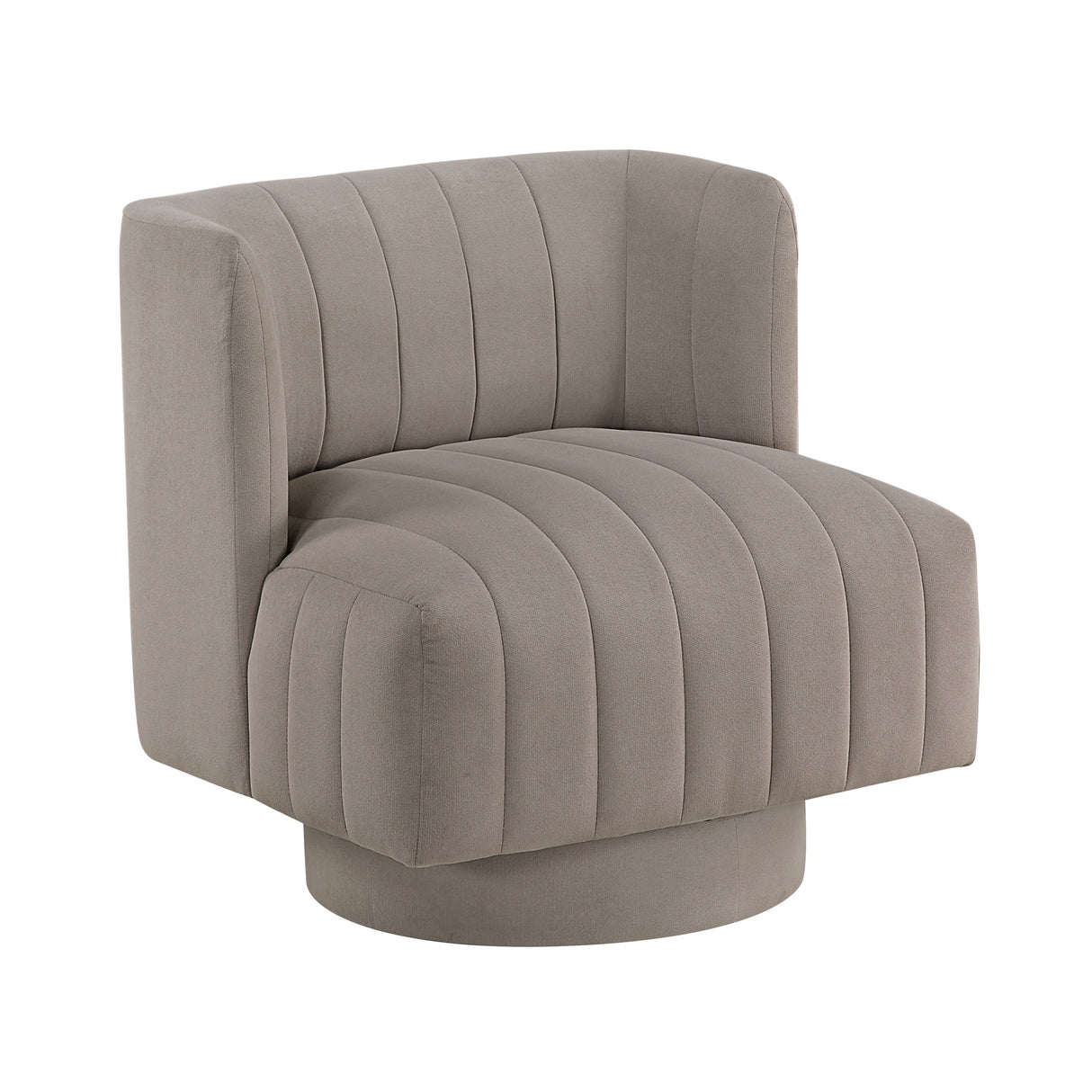 Joyce Taupe Swivel Chair by Homelegance at Eve Furniture