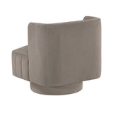 Joyce Taupe Swivel Chair by Homelegance at Eve Furniture
