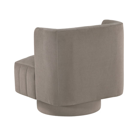 Joyce Taupe Swivel Chair by Homelegance at Eve Furniture
