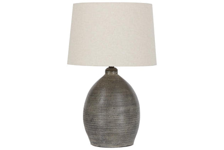 Joyelle Gray Table Lamp by Ashley at Eve Furniture