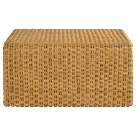 Juanita Natural Square Rattan Coffee Table by Coaster at Eve Furniture
