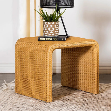 Juanita Natural Square Rattan End Table by Coaster at Eve Furniture