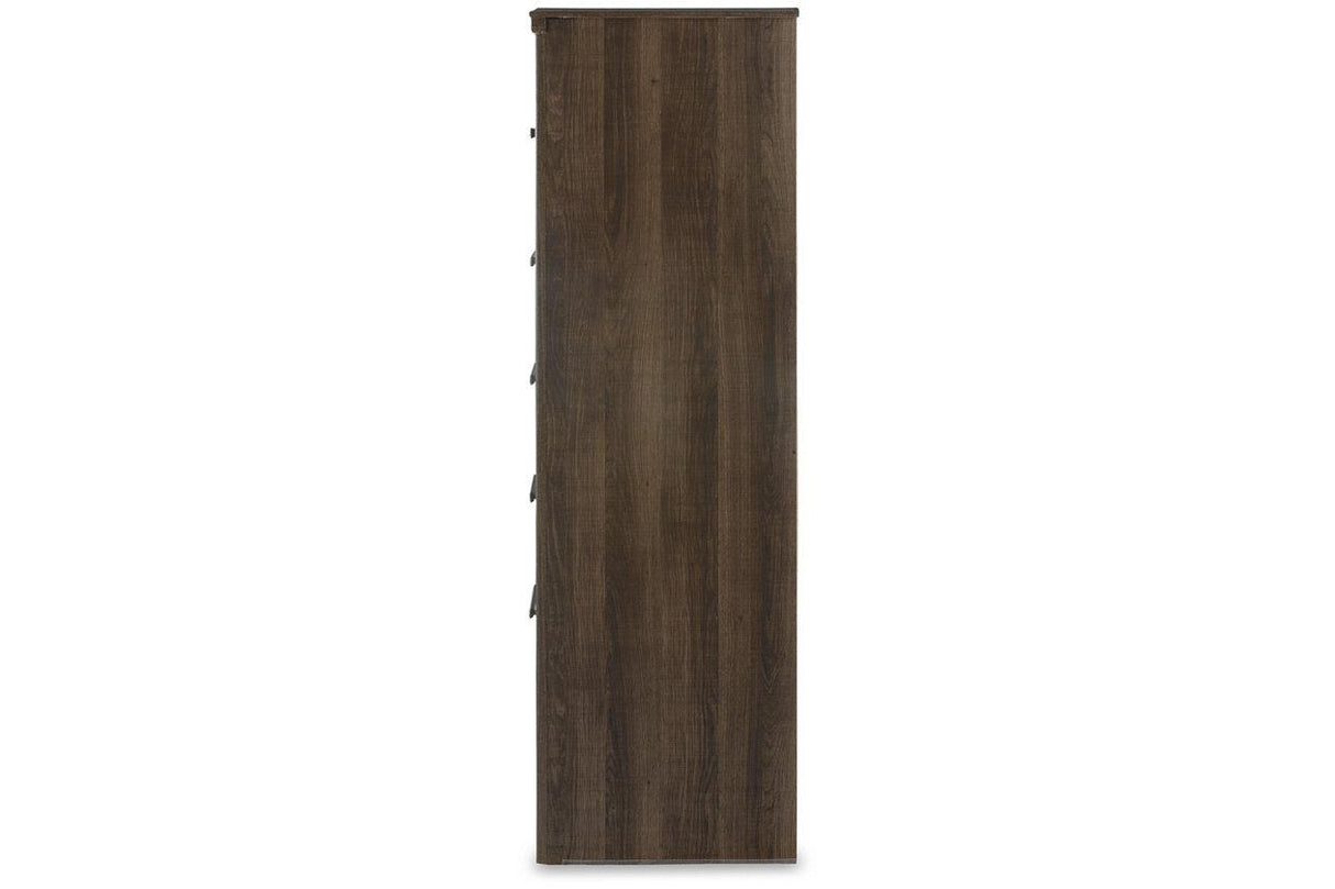 Juararo Dark Brown Chest of Drawers by Ashley at Eve Furniture
