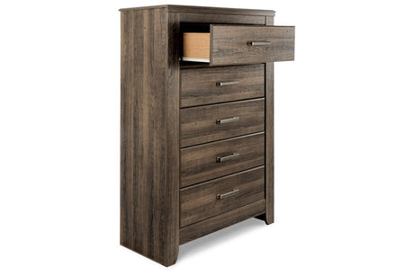 Juararo Dark Brown Chest of Drawers by Ashley at Eve Furniture
