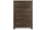 Juararo Dark Brown Chest of Drawers by Ashley at Eve Furniture