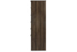 Juararo Dark Brown Chest of Drawers by Ashley at Eve Furniture