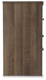 Juararo Dark Brown Panel Bedroom Set by Ashley at Eve Furniture