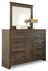 Juararo Dark Brown Panel Bedroom Set by Ashley at Eve Furniture